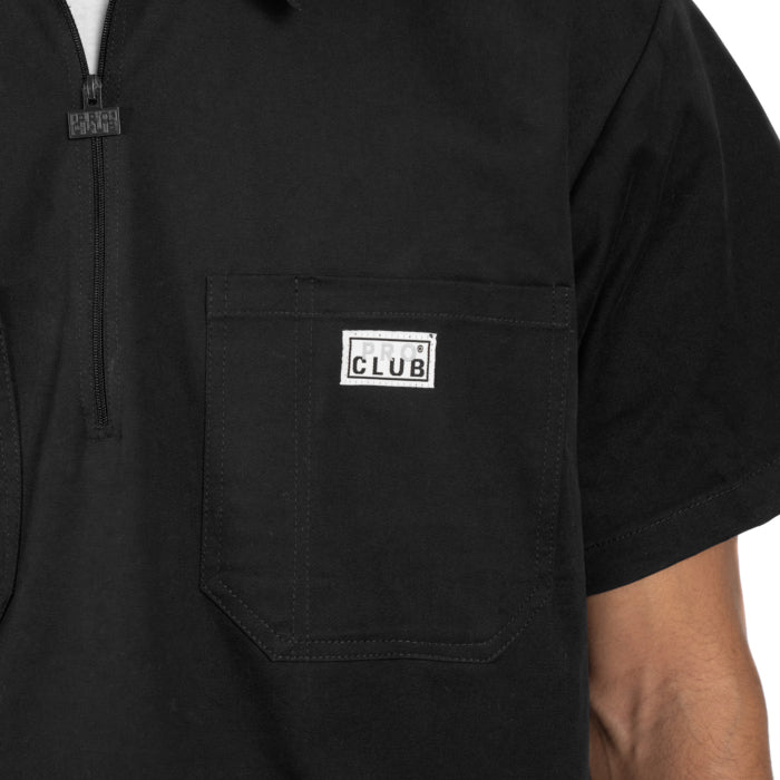 Pro Club Men's Heavyweight Half-Zip Work Shirt