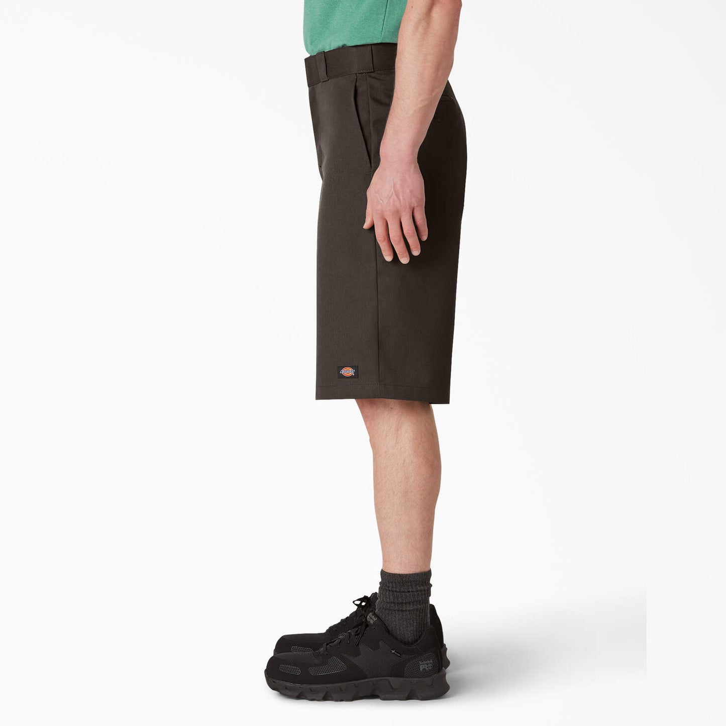 Loose Fit Flat Front Work Shorts, 13"
