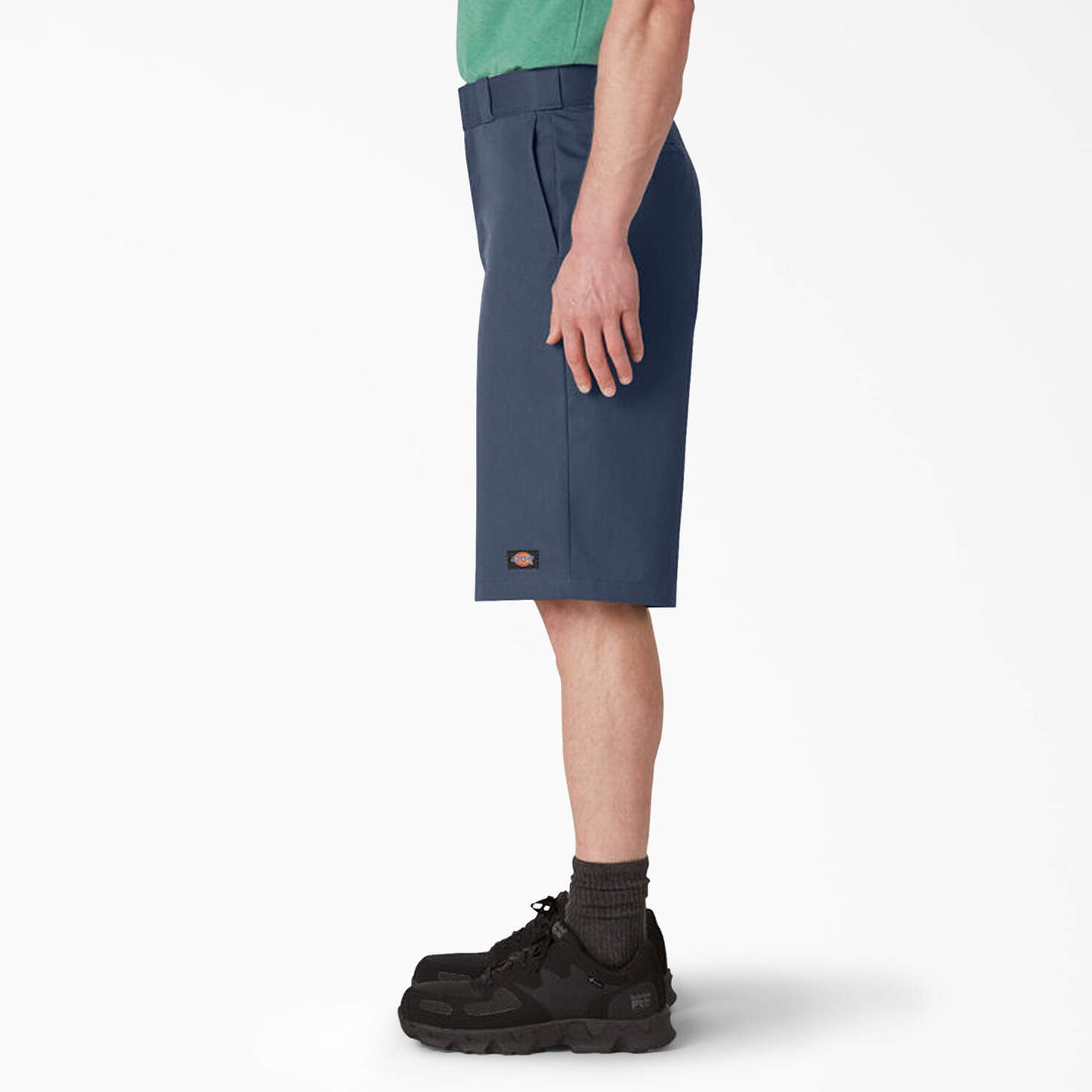 Loose Fit Flat Front Work Shorts, 13"