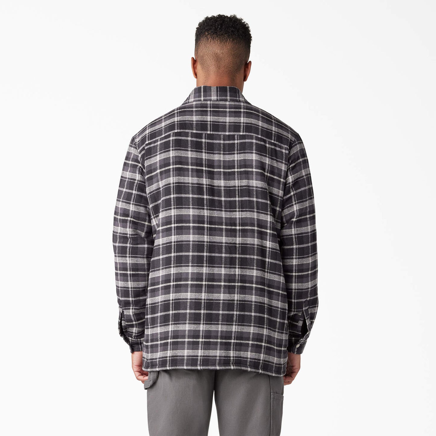 WATER REPELLENT FLEECE-LINED FLANNEL SHIRT JACKET