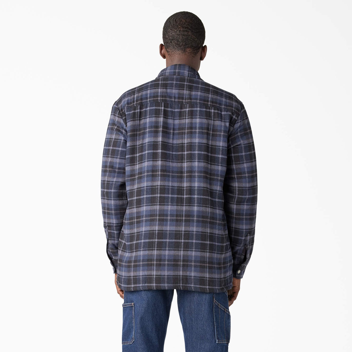WATER REPELLENT FLEECE-LINED FLANNEL SHIRT JACKET