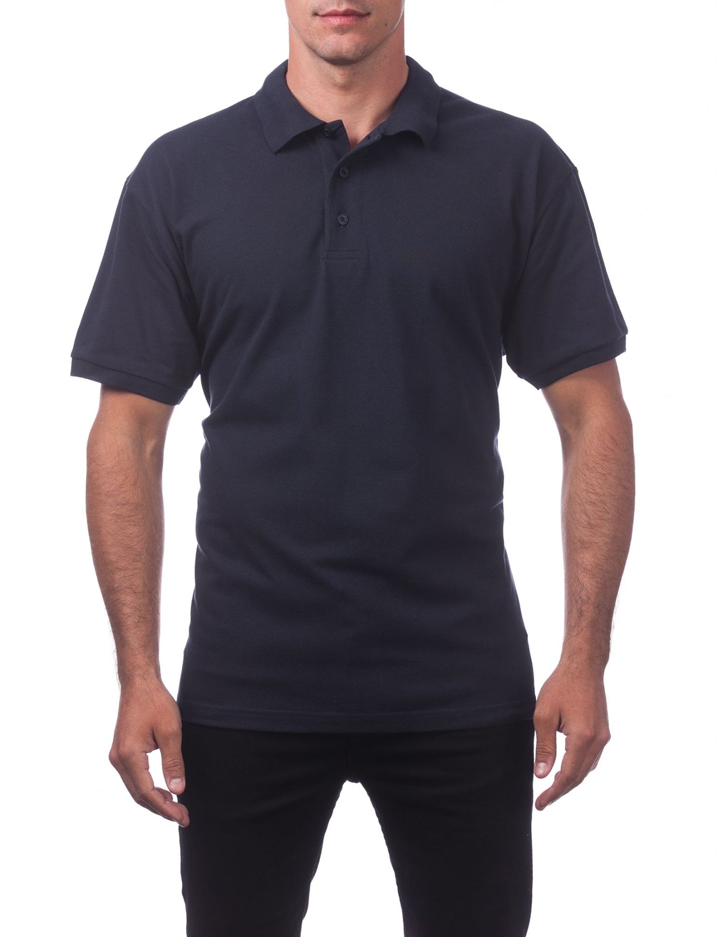 Pro Club Men's Pique Polo Cotton Short Sleeve Shirt