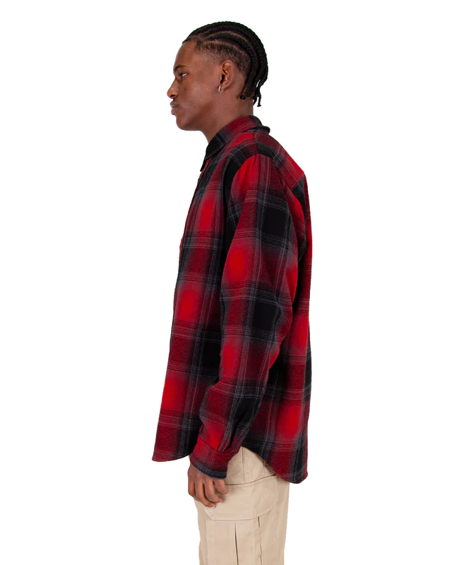 PLAID FLANNEL OVERSHIRT