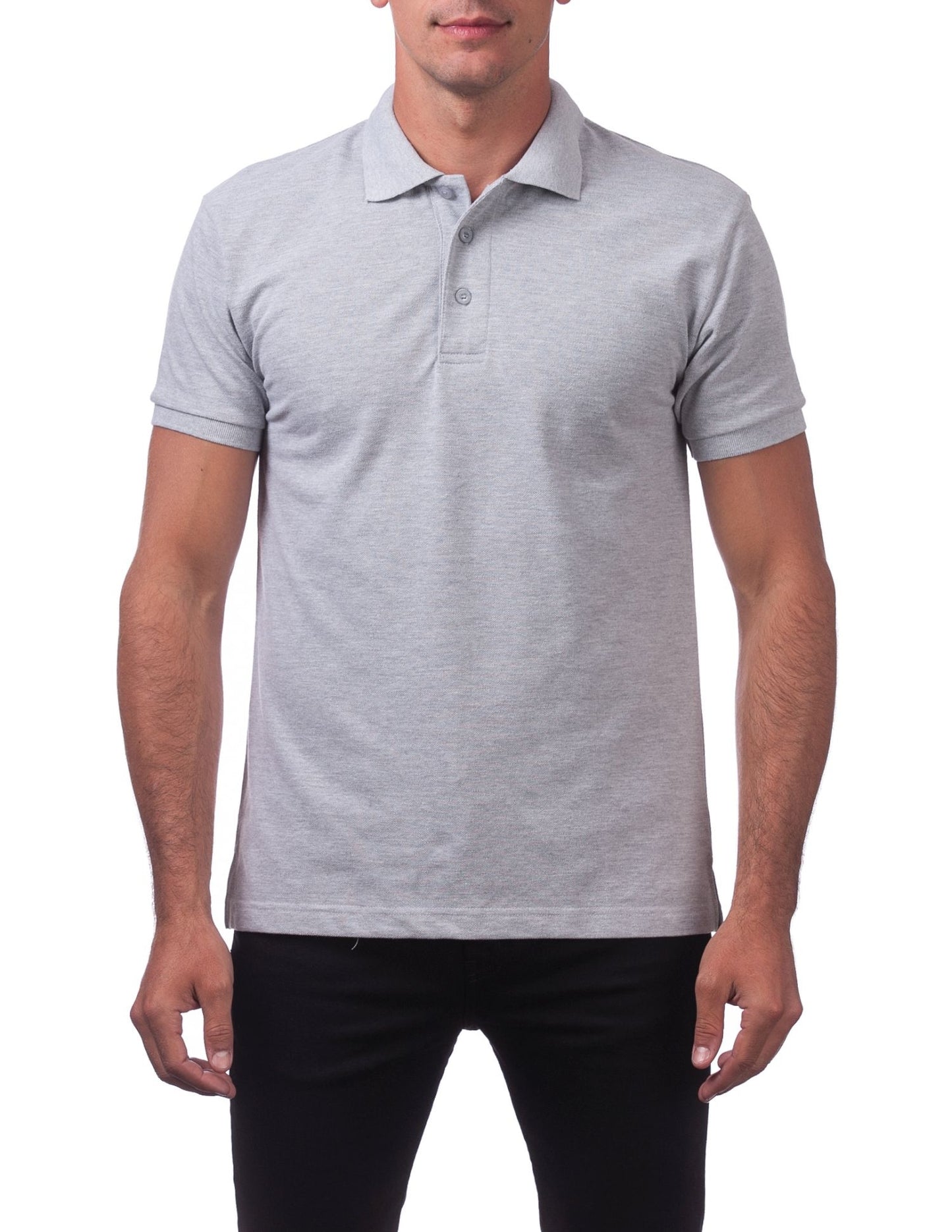 Pro Club Men's Pique Polo Cotton Short Sleeve Shirt