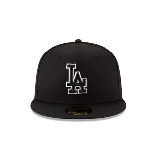 LOS ANGELES DODGERS 59FIFTY BLACK OUTLINE