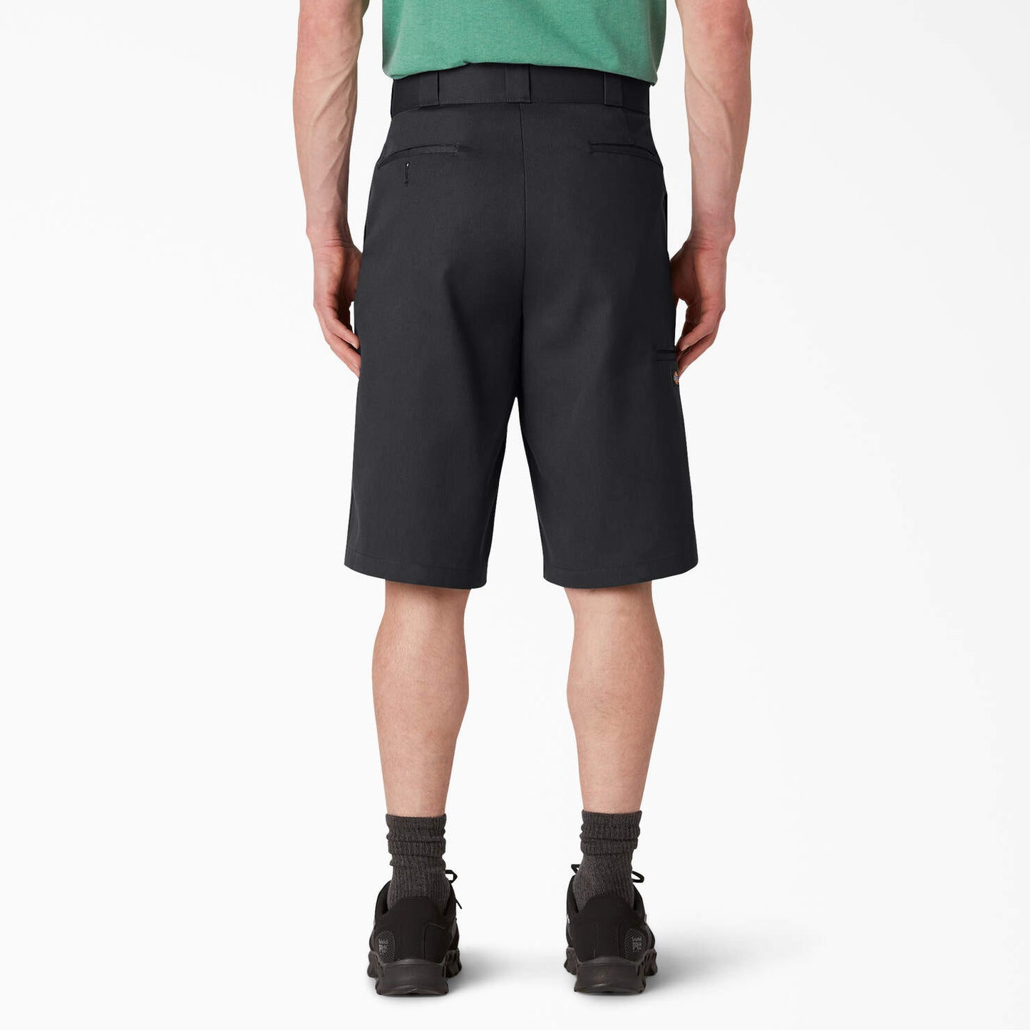Loose Fit Flat Front Work Shorts, 13"