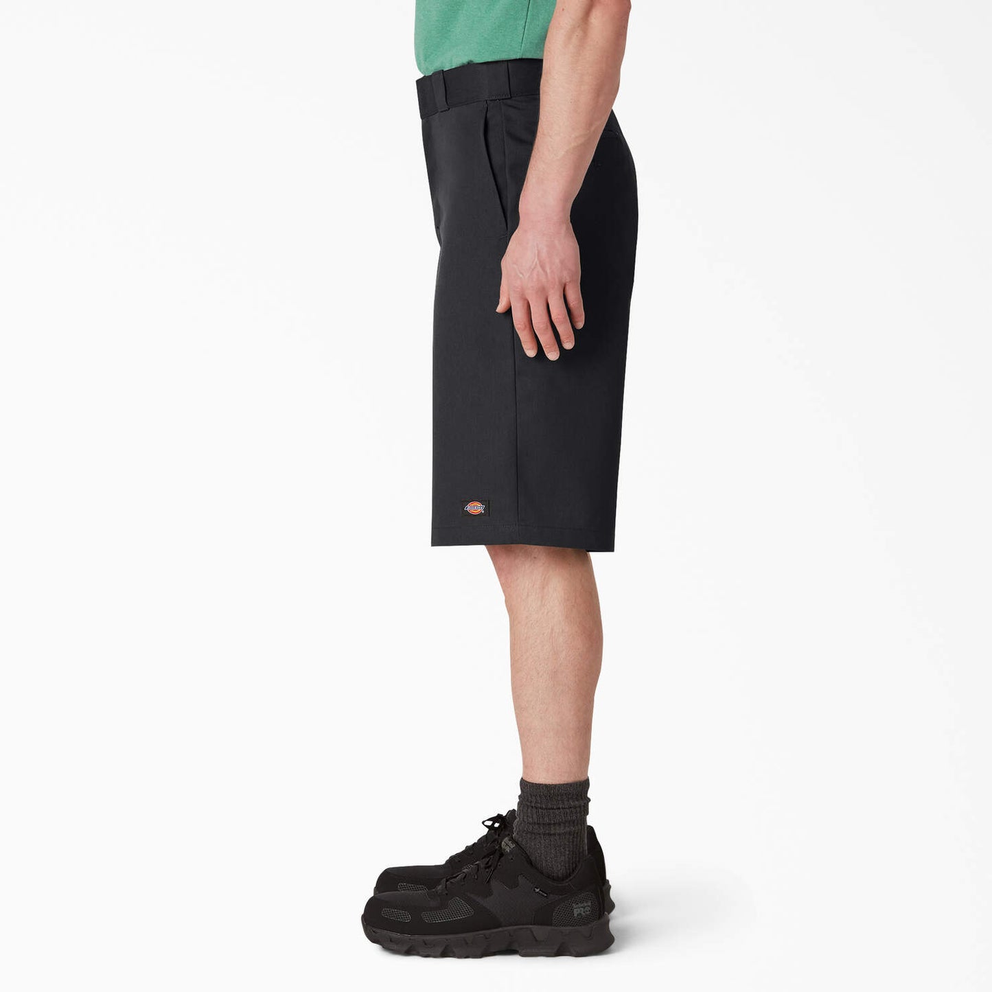 Loose Fit Flat Front Work Shorts, 13"