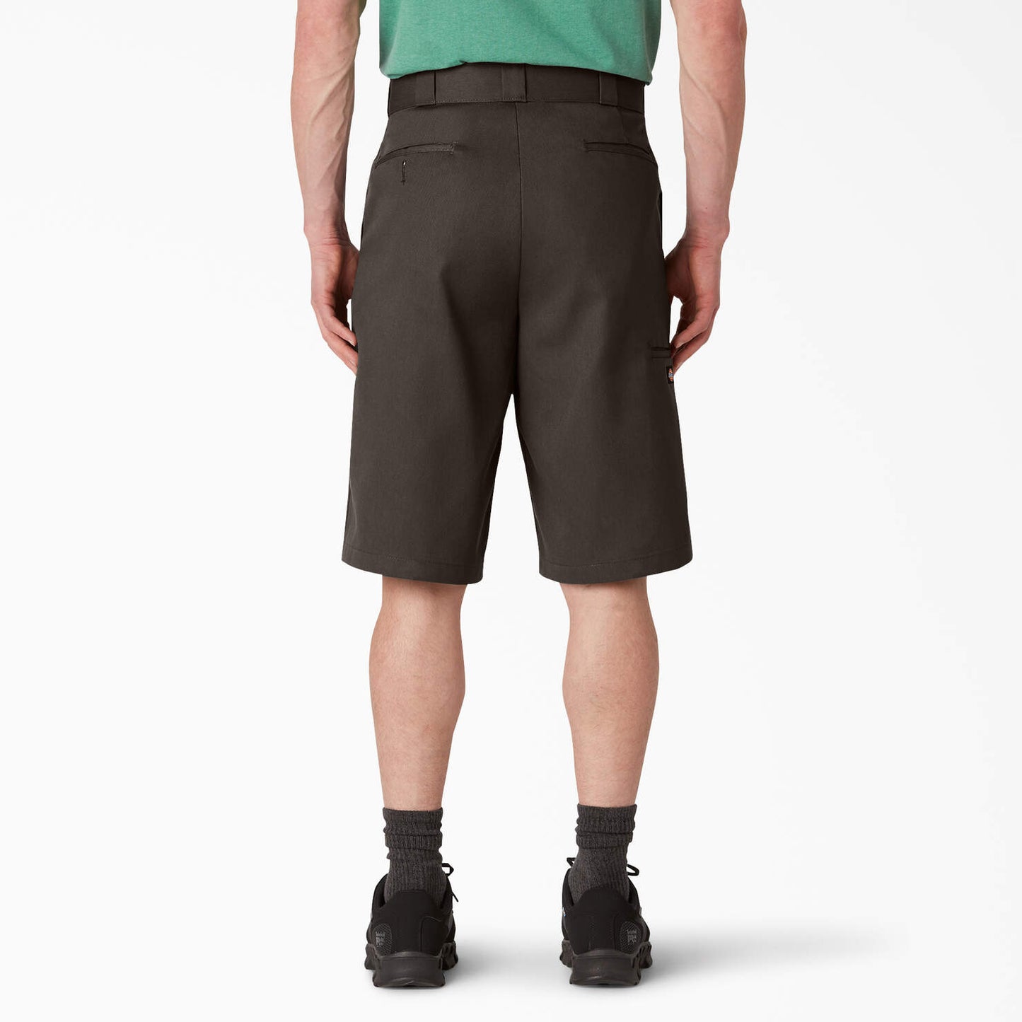 Loose Fit Flat Front Work Shorts, 13"