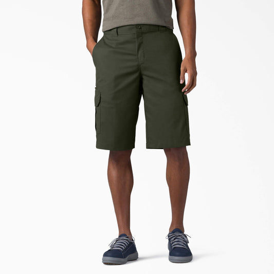 FLEX Relaxed Fit Cargo Shorts, 13"