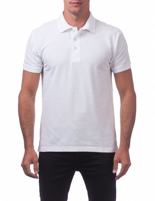 Pro Club Men's Pique Polo Cotton Short Sleeve Shirt